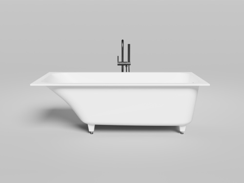 Ванна из искусственного камня Salini ORLANDA 102027M 170х75 встраиваемая прямоугольная с ножками - фото 4